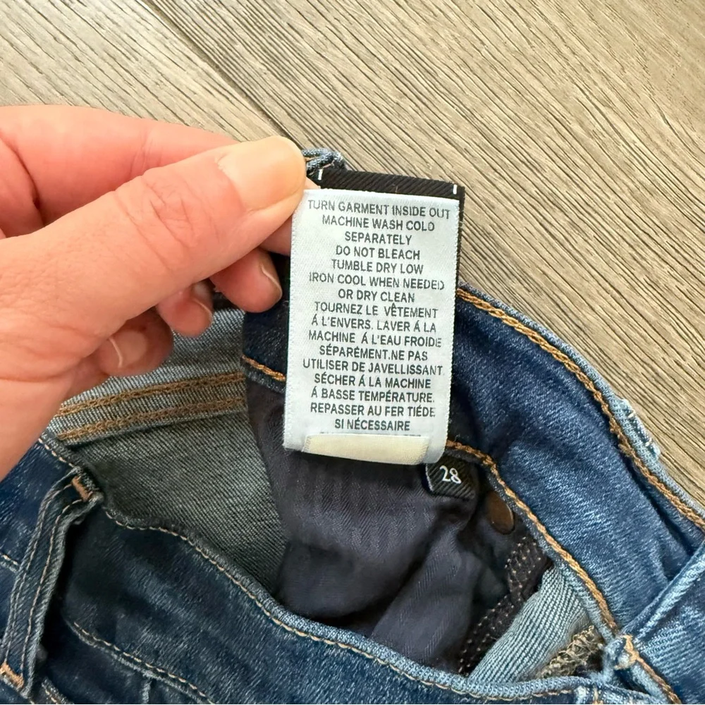 3 FOR $10 - 7 For All Mankind Cropped Gwenevere Dark Blue Skinny Jeans 28 - Picture 6 of 10